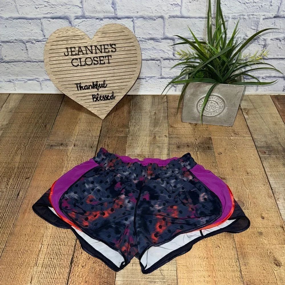 Lululemon Super Squad Short Windy Blooms Print Running Active Athletic Shorts
